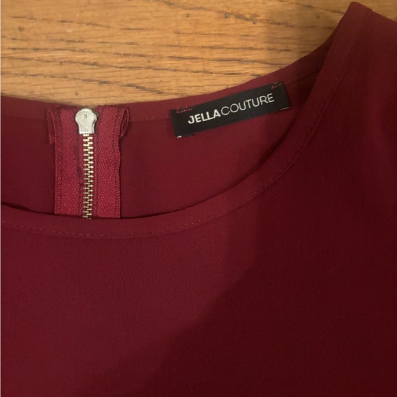 Simple Dark Red/Burgundy Nice Top - Picture 3 of 4